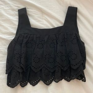 zara black top
